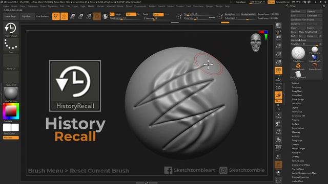 History Recall Brush: ZBrush All Brushes смотреть онлайн