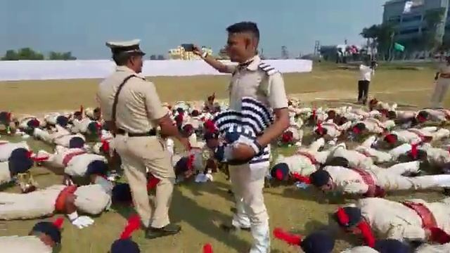West Bengal Police Constable Trening Batch-222, SAP 7th BN Passing out Parade Celebration, Push Up смотреть онлайн