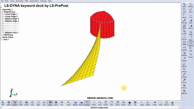 [LS-DYNA] Meshing tutorial смотреть онлайн