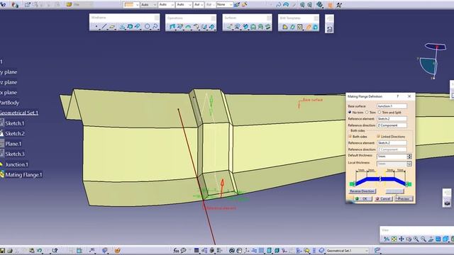 Mating Flange with CATIA V5 смотреть онлайн