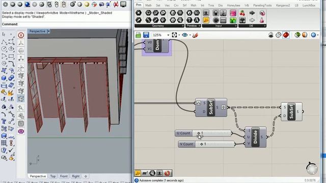 111 - Grasshopper - Construction Parametrized Louvers in Shade Bays смотреть онлайн