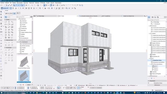 #ARCHICAD CURSO FAUV 2023 Creación de Planos - Alzados - Secciones - Camaras - Mobiliario - Render смотреть онлайн