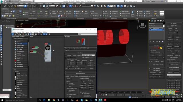 Importing Extra Maps onto an object in 3DS MAX смотреть онлайн