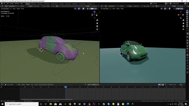 Advanced Car Rigged Demonstration in Blender 2.90+ смотреть онлайн