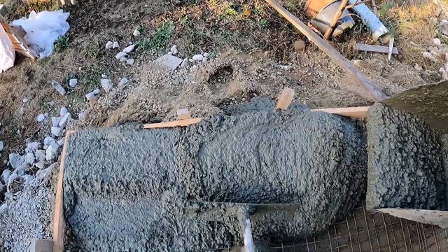 бетонирование двора своими руками с миксера по маякам смотреть онлайн