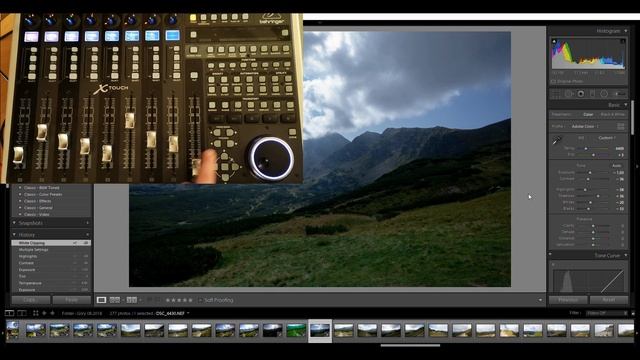 Behringher X-Touch To Adobe Lightroom MIDI Controller