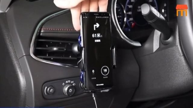 A5 Smart Sensor car Air Vent Mount QI 10W Automatic Clamping Fast Charging Wireless Charger I Revie смотреть онлайн