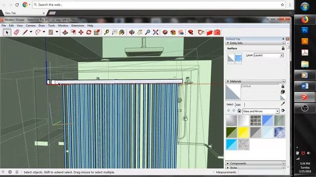 SketchUp Pro Bathroom Tutorial + Thea Render