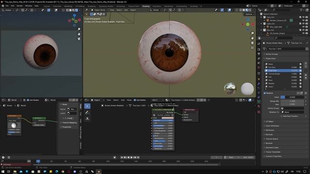 Tiny Eye: una libreria gratuita di occhi procedurali per Blender! смотреть онлайн