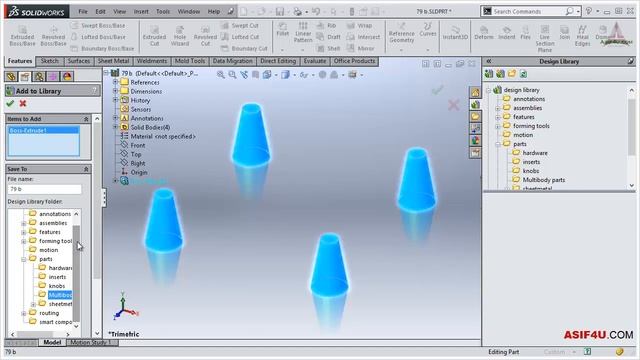 Add multibody part to the design library from solidworks смотреть онлайн