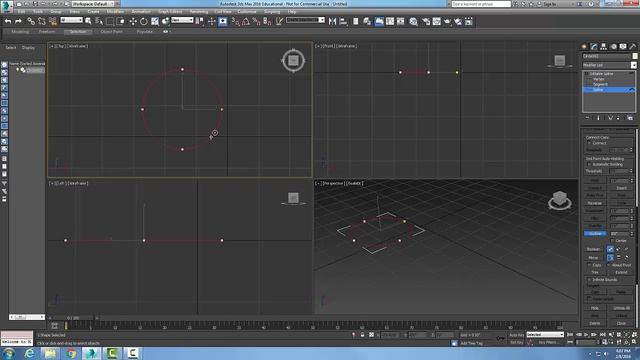 3ds Max 06-25 Editable Spline Geometry Rollout Outline смотреть онлайн