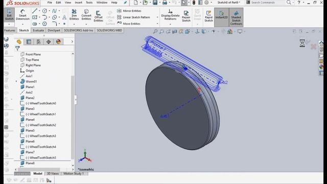 Solidworks design gears: worm gears смотреть онлайн