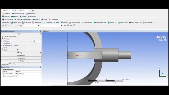 ANSYS 2020 Tutorial for a base stand assembly includes , a holder, and a pin смотреть онлайн