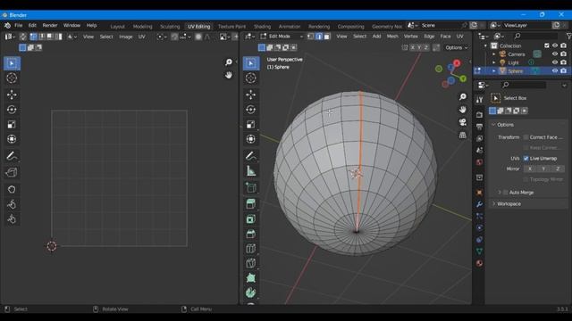 Lesson 82 Live Unwrap with Mark Seam Blender Tutorial смотреть онлайн