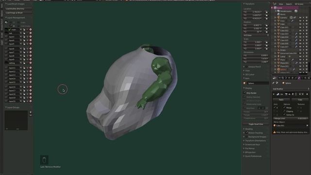 Sculpting Dragonball in Blender(Grease pencil, Dynatopo, Vertex Paint) смотреть онлайн