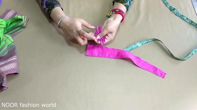 How to alter kurti with Side Slit Dori latkan Hangings Design Cutting & Stitching смотреть онлайн