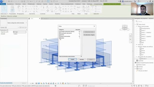 Curso Revit Estructuras 2024 - Clase 06 - (Duplicar y modificar elementos) Nivel Básico-Parte 2 смотреть онлайн