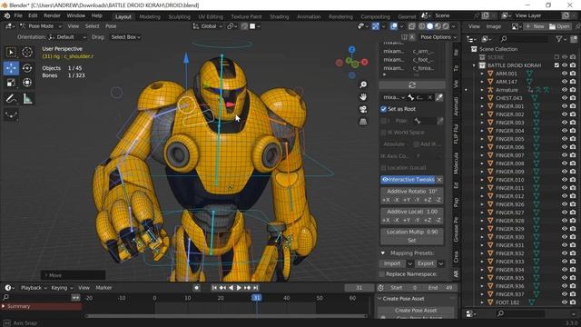 How to retarget auto-rig pro rig to a MIXAMO animation смотреть онлайн