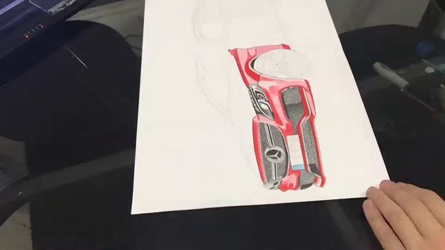Drawing Mercedes C63 S AMG (2015) смотреть онлайн