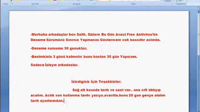 Avast Anti Virüs / Deneme Süresini 30 Güne Çıkarma. ByHackerss. смотреть онлайн