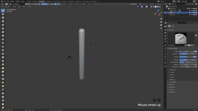 블렌더3D 스컵팅 모드의 트랜스폼 브러쉬(툴) 팁 / Blender 3D Transform Brush Tip Timelapse смотреть онлайн