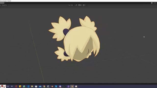 Anime girl - Temari | Blender 3.3.0 смотреть онлайн