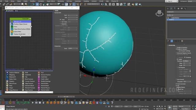 Growing Veins with tyFlow & tyMesher Motion Design Tutorial in 3Ds Max смотреть онлайн