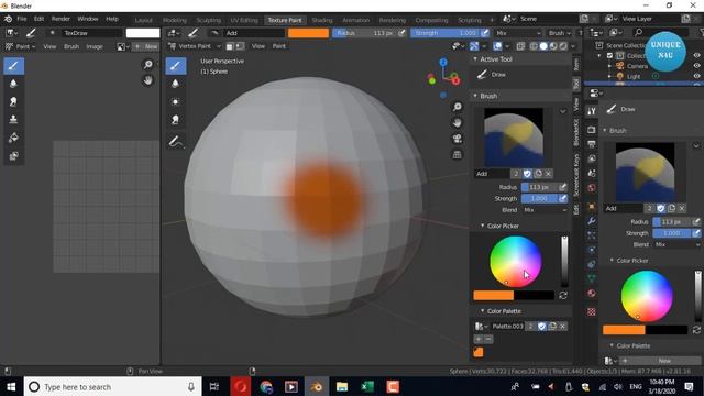 How To Use Vertex Paint: Blender 2.8 Beginner Tutorial 2020 || Quick Tip || Unique N4U смотреть онлайн