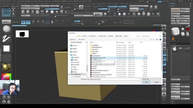 1-9 Zbrush Save Formats .ZTL And .ZPR, Zbrush Importing/Exporting  .OBJ, Zbrush 2020, .MA And GoZ