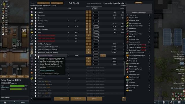 ROBOT TİCARETİ Dünya Savaşı / Modlu Seri - RimWorld Türkçe