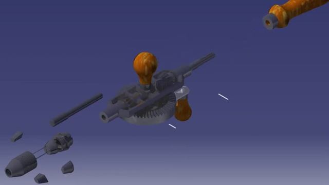 Drill machine assambly animation Catia смотреть онлайн