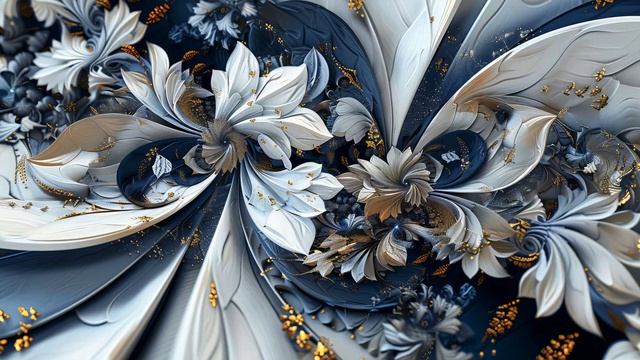 4K Abstract Floral Animated Wallpapers | 3D Relaxing Backgrounds L Meditation Art Screensaver