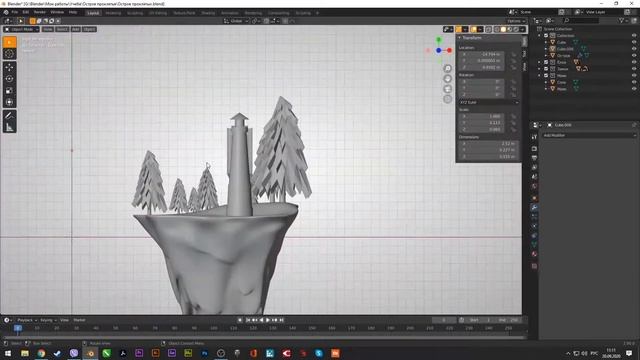 SHUTTER ISLAND | BLENDER | TIMELAPSE смотреть онлайн