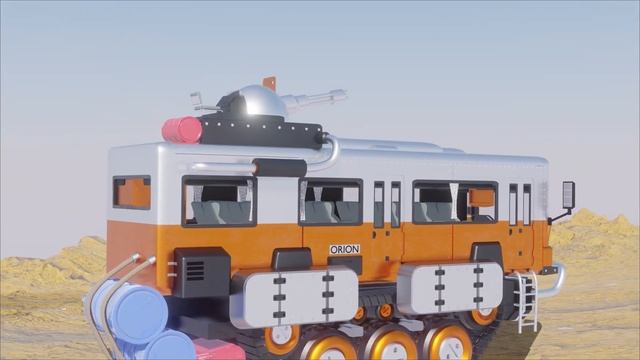 Futuristic Bus W/ Too Fast For Love (Orion Productions Animation) смотреть онлайн