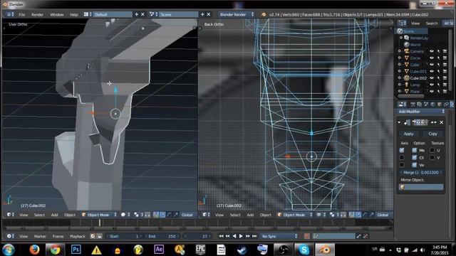 LOW POLY modelling in BLENDER: SCI-FI GUN смотреть онлайн