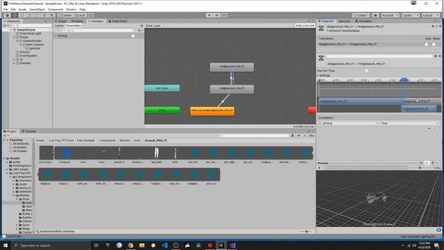 Episode 09 | FPS in Unity from scratch! | Animation System, Shooting, Equip, Reloading, Sprinting смотреть онлайн