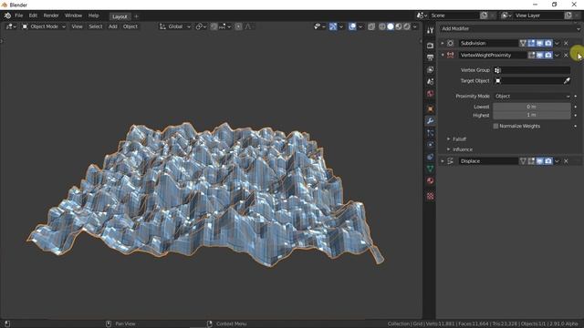 Vertex Weight Proximity Modifier in Blender смотреть онлайн