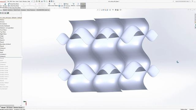SOLIDWORKS Student Edition Academic Use Only sin cube with base 7 12 2018 9 05 33 PM смотреть онлайн