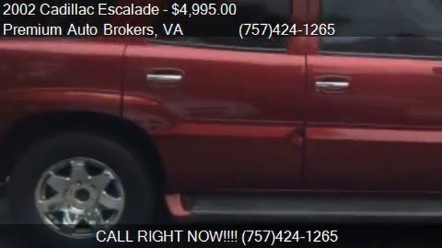 2002 Cadillac Escalade AWD - for sale in Virginia Beach, VA смотреть онлайн