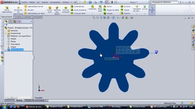 Solidworks 2010 Práctica 2 Pieza 407 смотреть онлайн