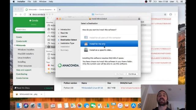 Miniconda Installation - macOS смотреть онлайн
