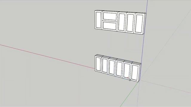 Cabinet model in Sketchup смотреть онлайн
