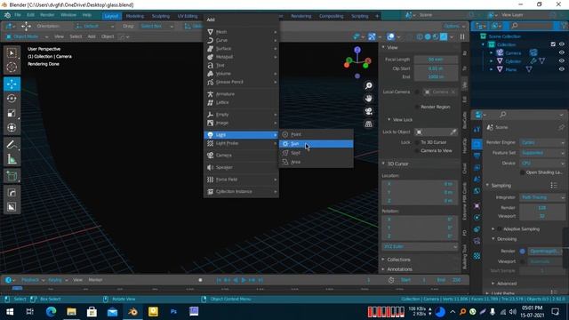 Texturing and rendering a simple 3d glass in blender bangla //Ashfad Hossain смотреть онлайн