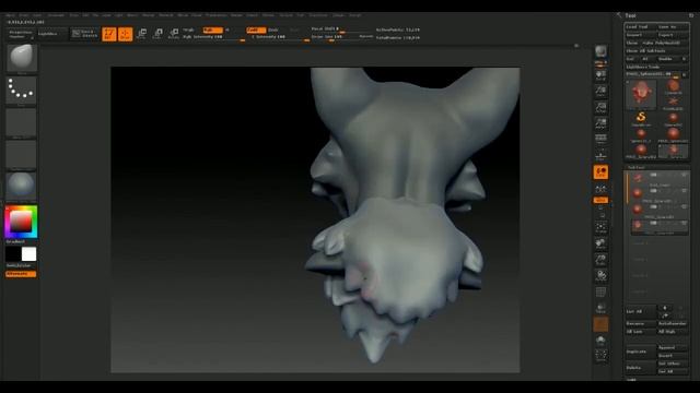 Zbrush Sculptin - Fox Head Bust смотреть онлайн