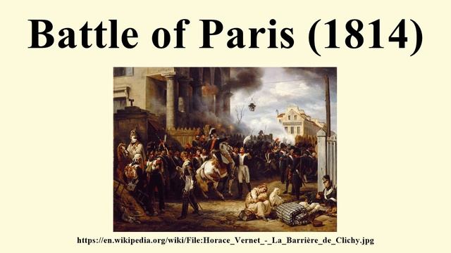 Battle of Paris (1814) смотреть онлайн