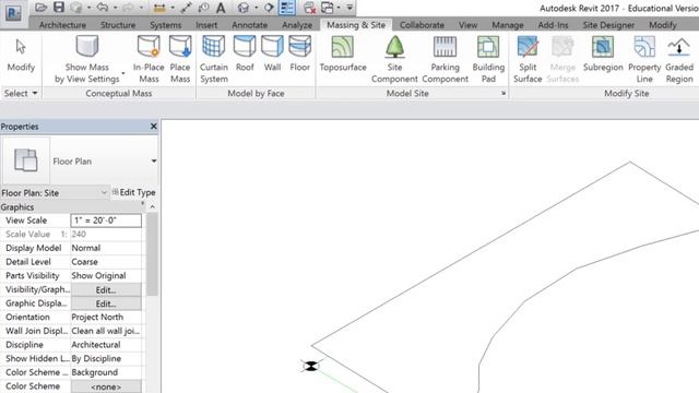 Revit 2017 Tutorials: Beginner-Creating Site Part 1 смотреть онлайн