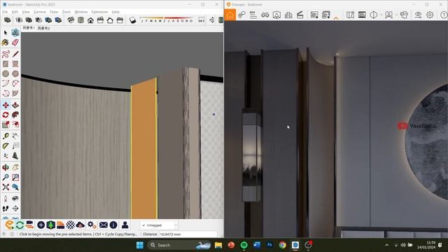 TUTORIAL : RENDERING INTERIOR DENGAN ENSCAPE 3.5 смотреть онлайн