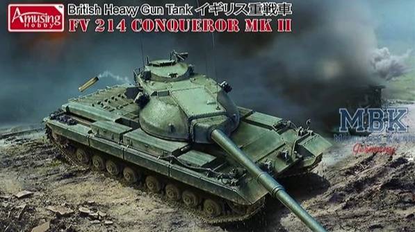 Распаковка Amusing Hobby 1 35 35A027 British Heavy Gun Tank FV 214 Conqueror MK II