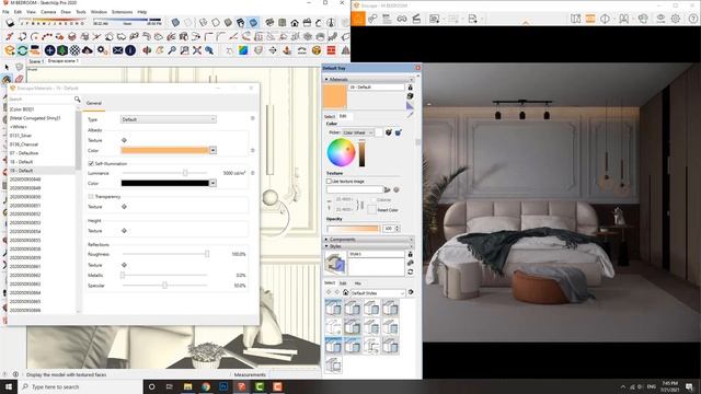 Enscape 3.0 Sketchup Bedroom #1 Lighting смотреть онлайн