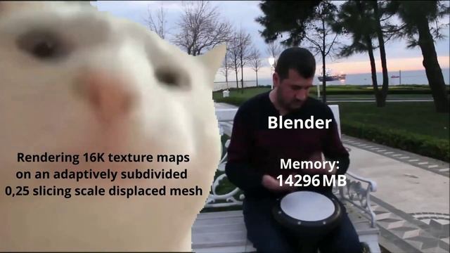 When you accidentally press tab on a model with 1 million tris - 3D Blender Meme смотреть онлайн